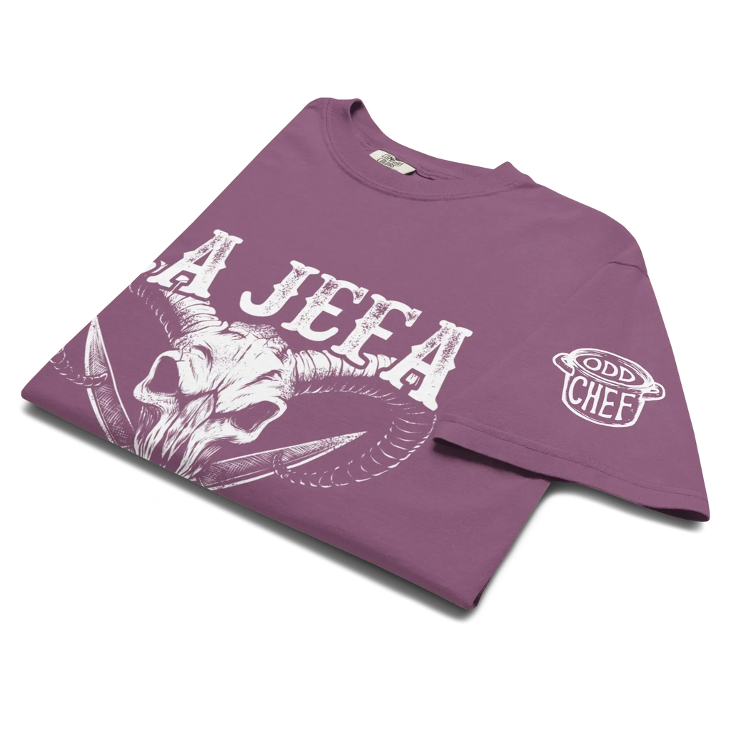 La Jefa Ram Skull Heavyweight Streetwear Tee - Odd Chef