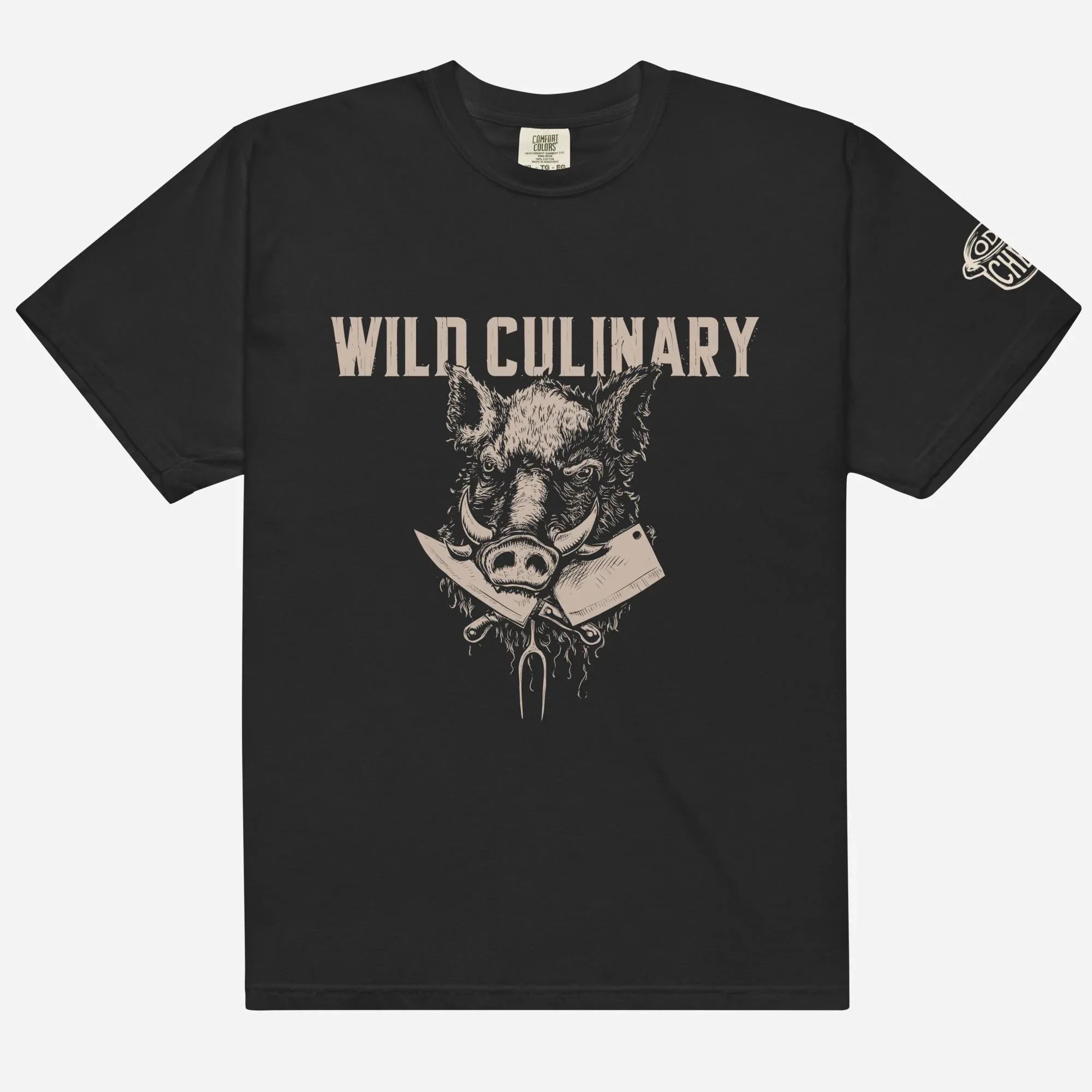 Wild Culinary Boar Heavyweight Streetwear Tee - Odd Chef