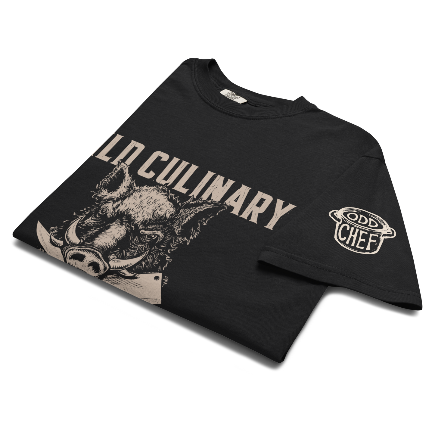 Wild Culinary Boar Heavyweight Streetwear Tee