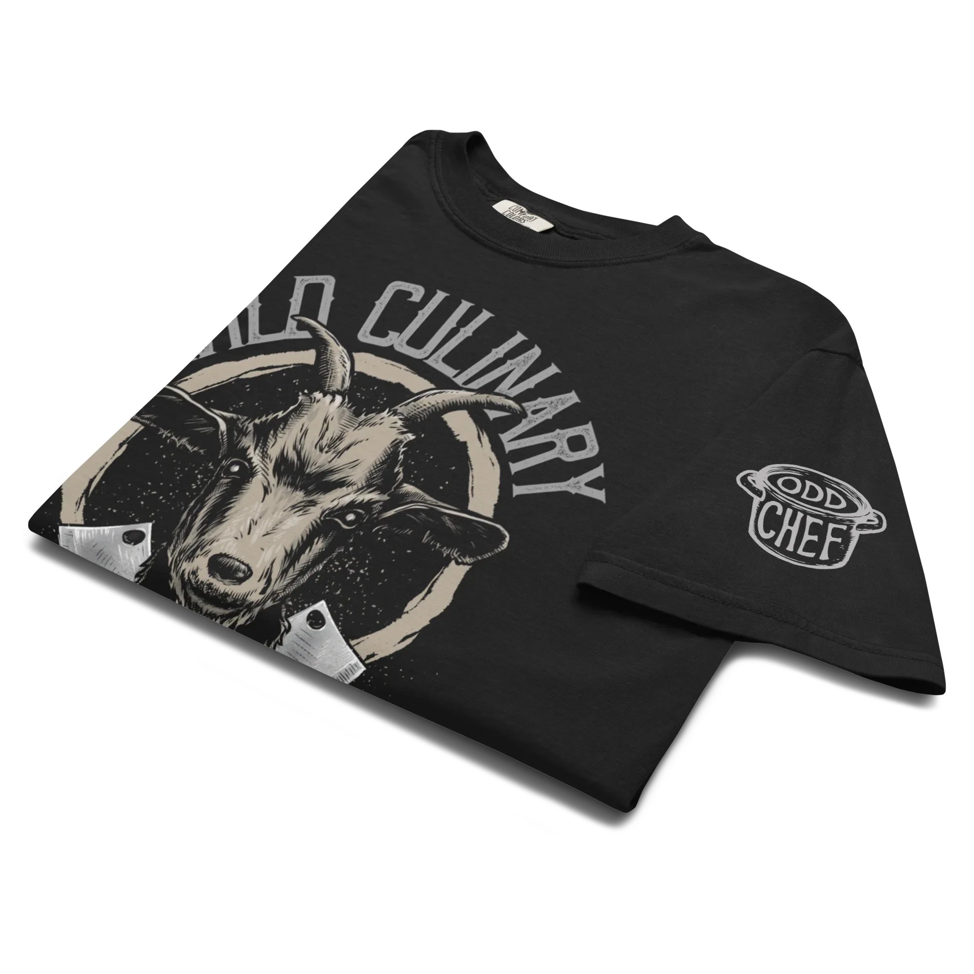 Wild Culinary GOAT Heavyweight Streetwear Tee - Odd Chef