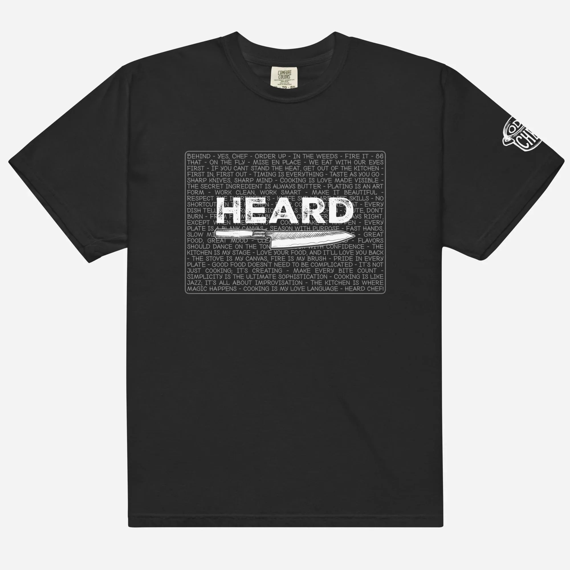 Heard Kitchen Phrase Heavyweight Streetwear Tee - Odd Chef