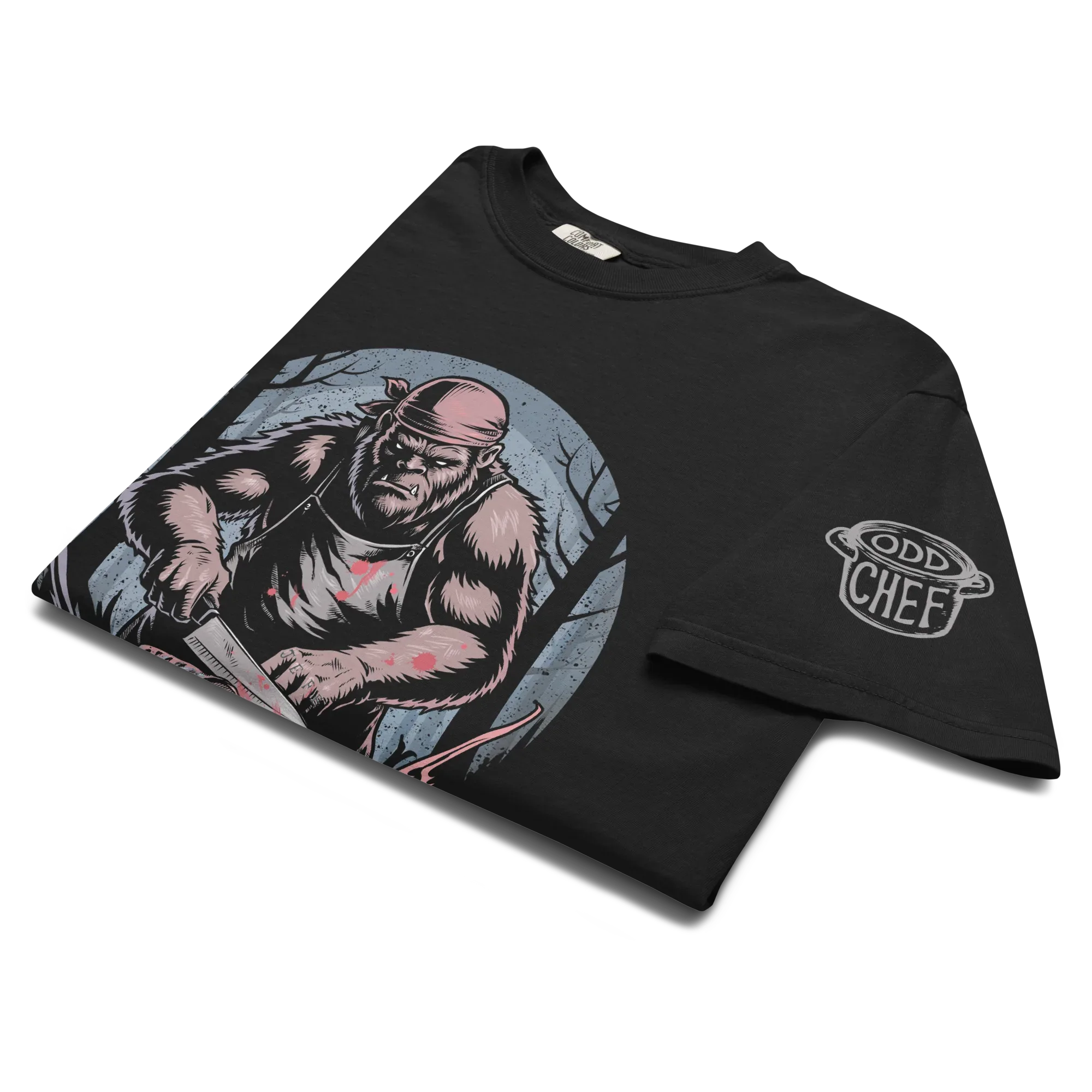 Bigfoot Chef Heavyweight Streetwear Tee - Odd Chef
