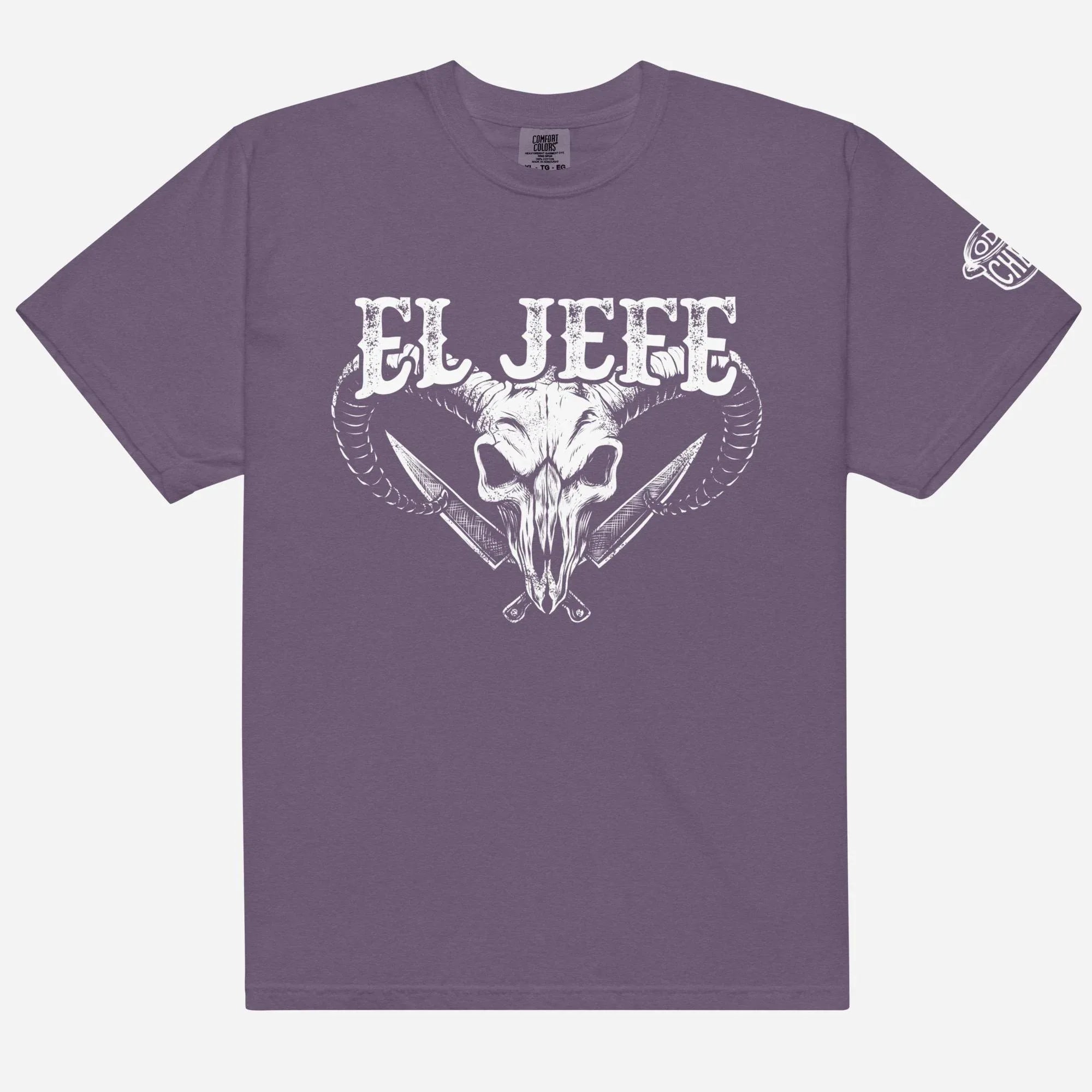 El Jefe Ram Skull Heavyweight Streetwear Tee - Odd Chef