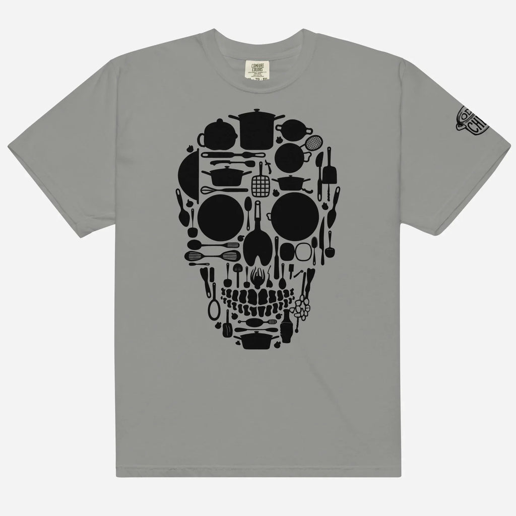 Kitchen Skull Heavyweight Streetwear Tee - Odd Chef