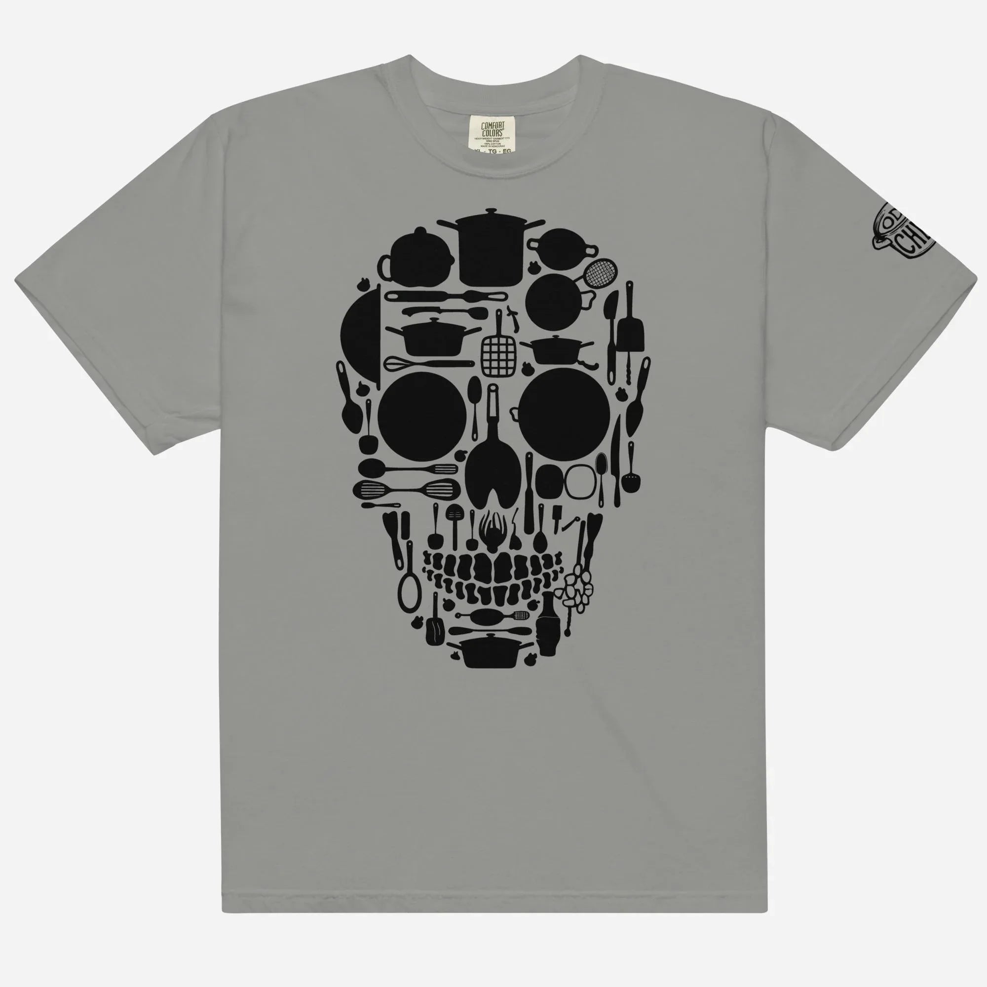 Kitchen Skull Heavyweight Streetwear Tee - Odd Chef