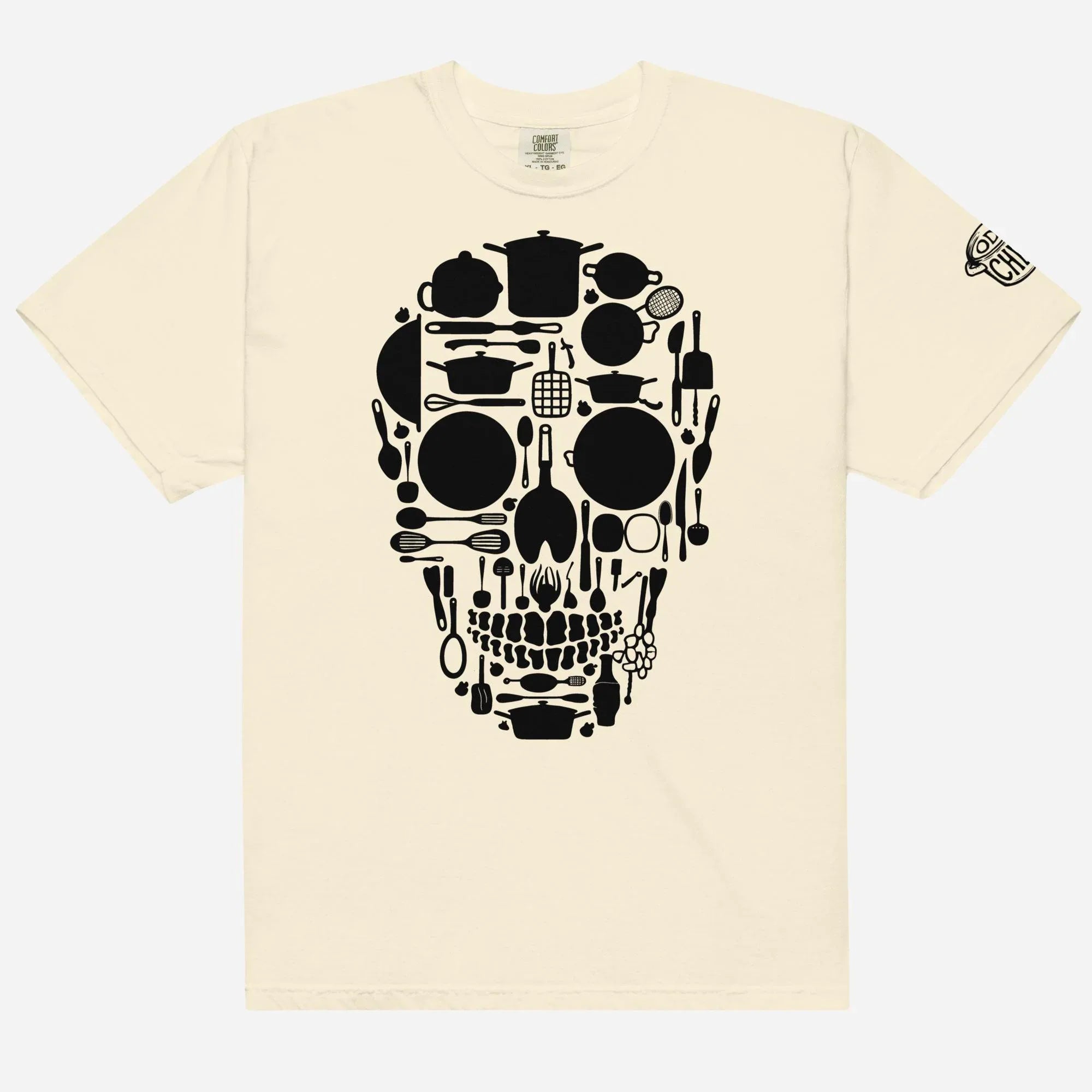 Kitchen Skull Heavyweight Streetwear Tee - Odd Chef
