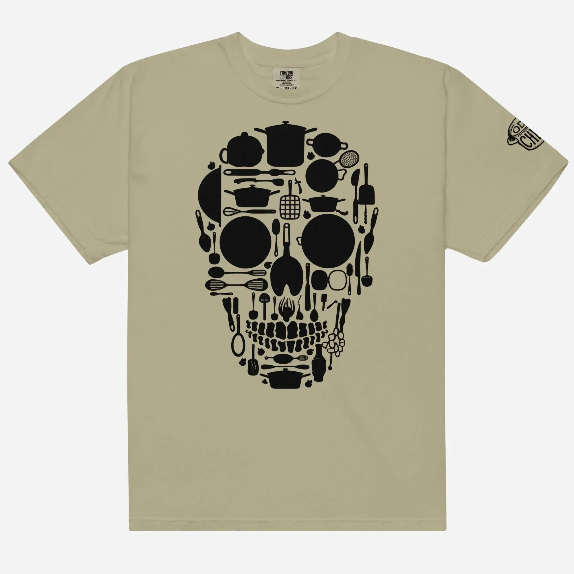 Kitchen Skull Heavyweight Streetwear Tee - Odd Chef