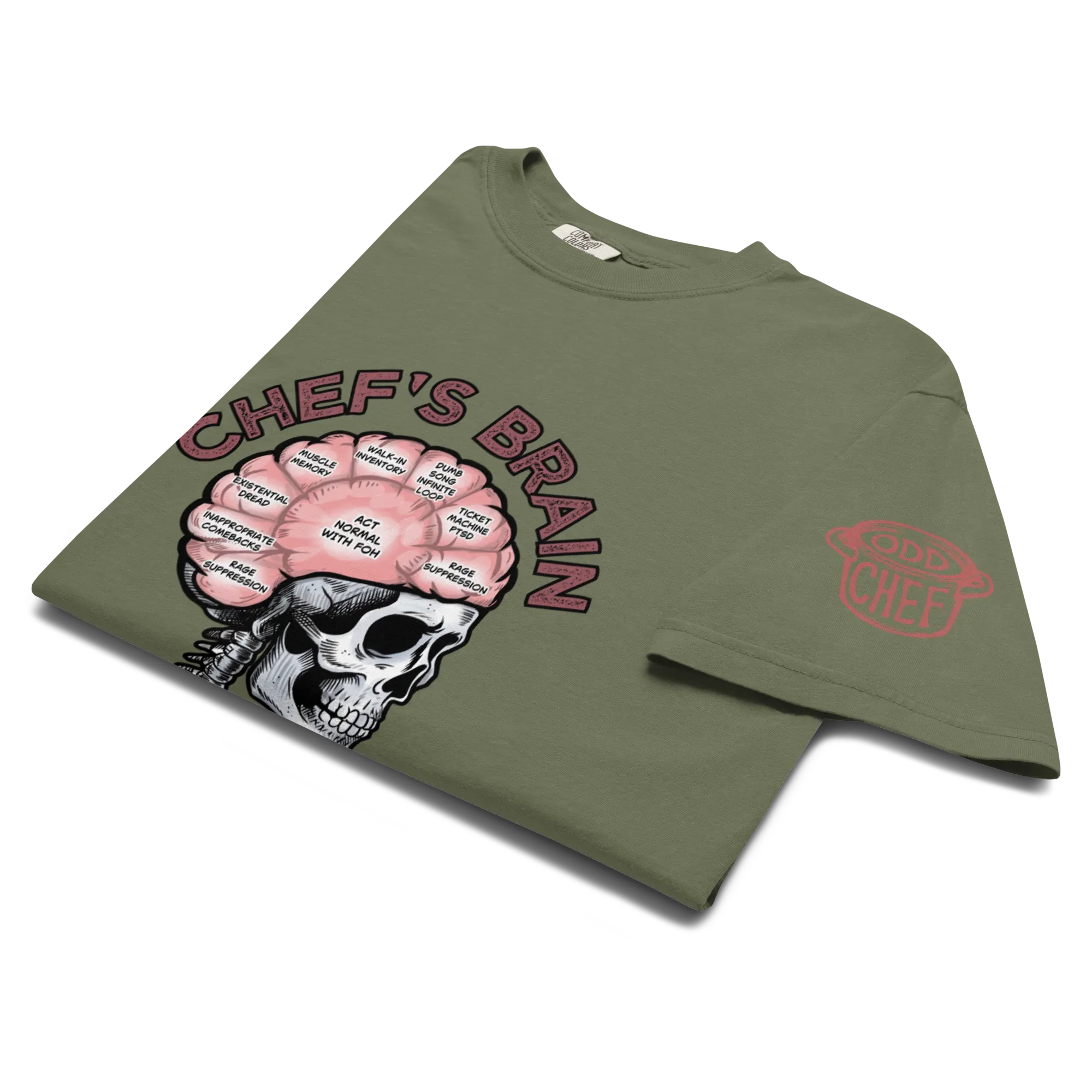 Chef's Brain Heavyweight Streetwear Tee - Odd Chef