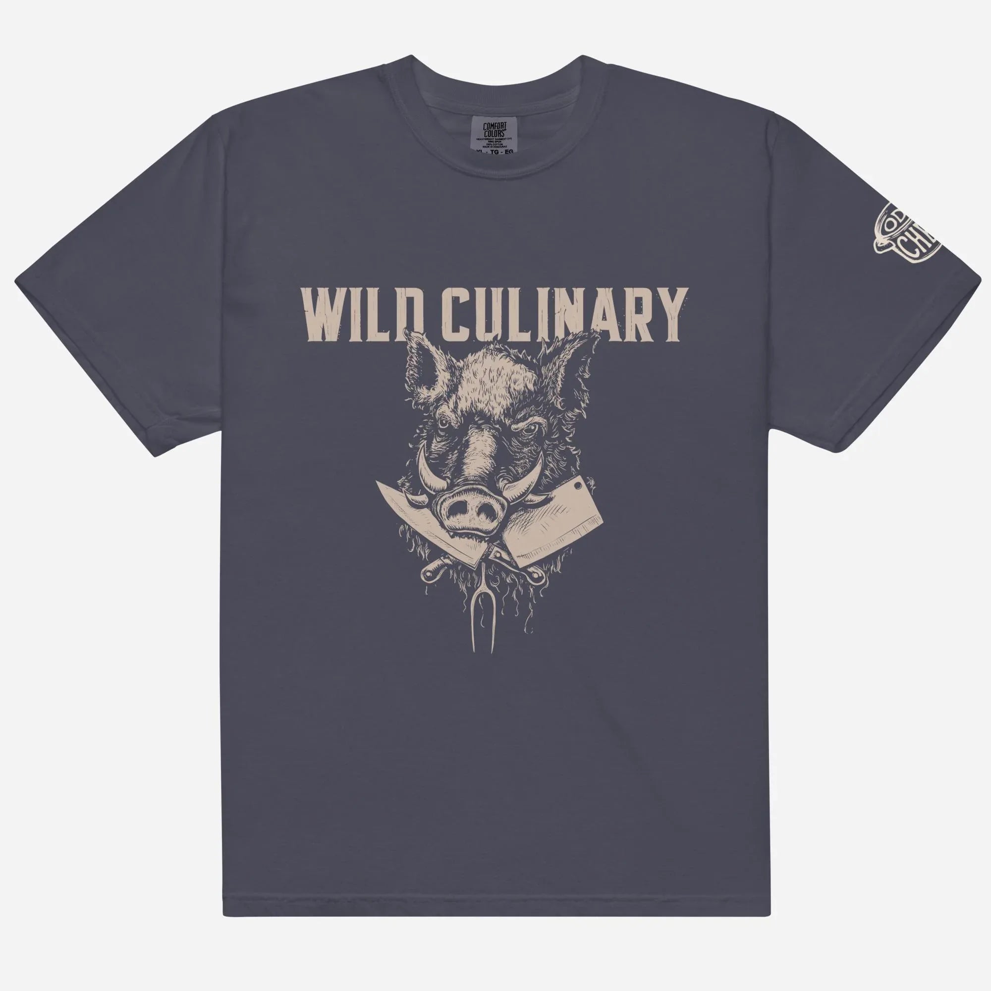 Wild Culinary Boar Heavyweight Streetwear Tee - Odd Chef