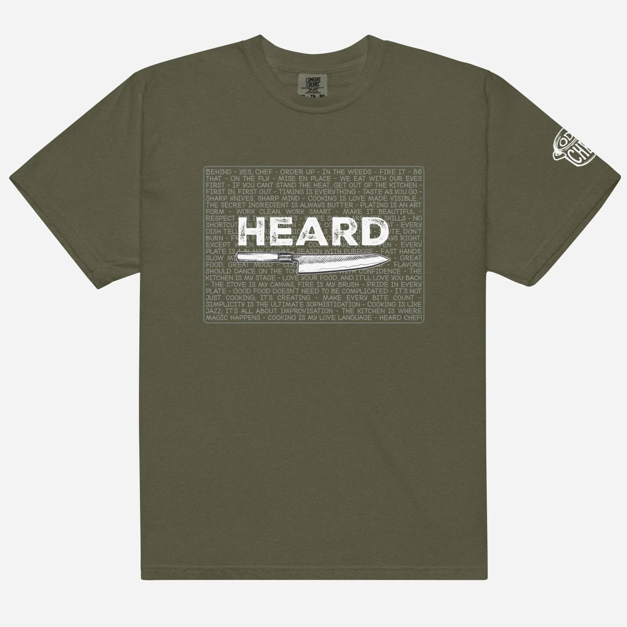 Heard Kitchen Phrase Heavyweight Streetwear Tee - Odd Chef