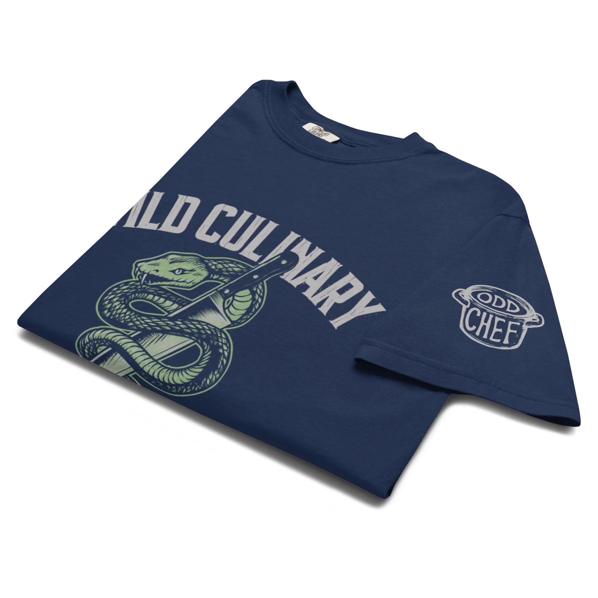 Wild Culinary Serpent Heavyweight Streetwear Tee - Odd Chef