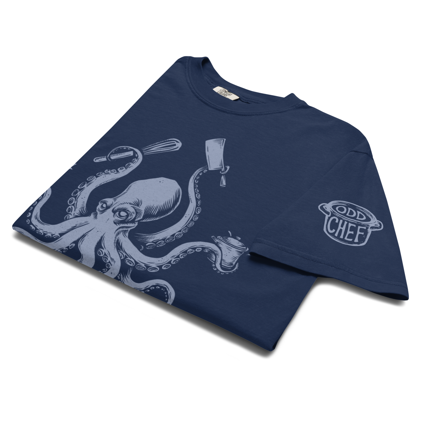 Octo-Chef Blue Heavyweight Streetwear Tee