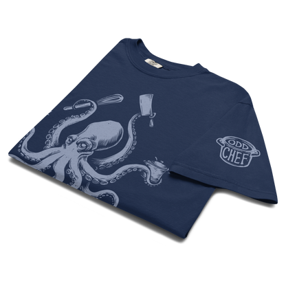 Octo-Chef Blue Heavyweight Streetwear Tee