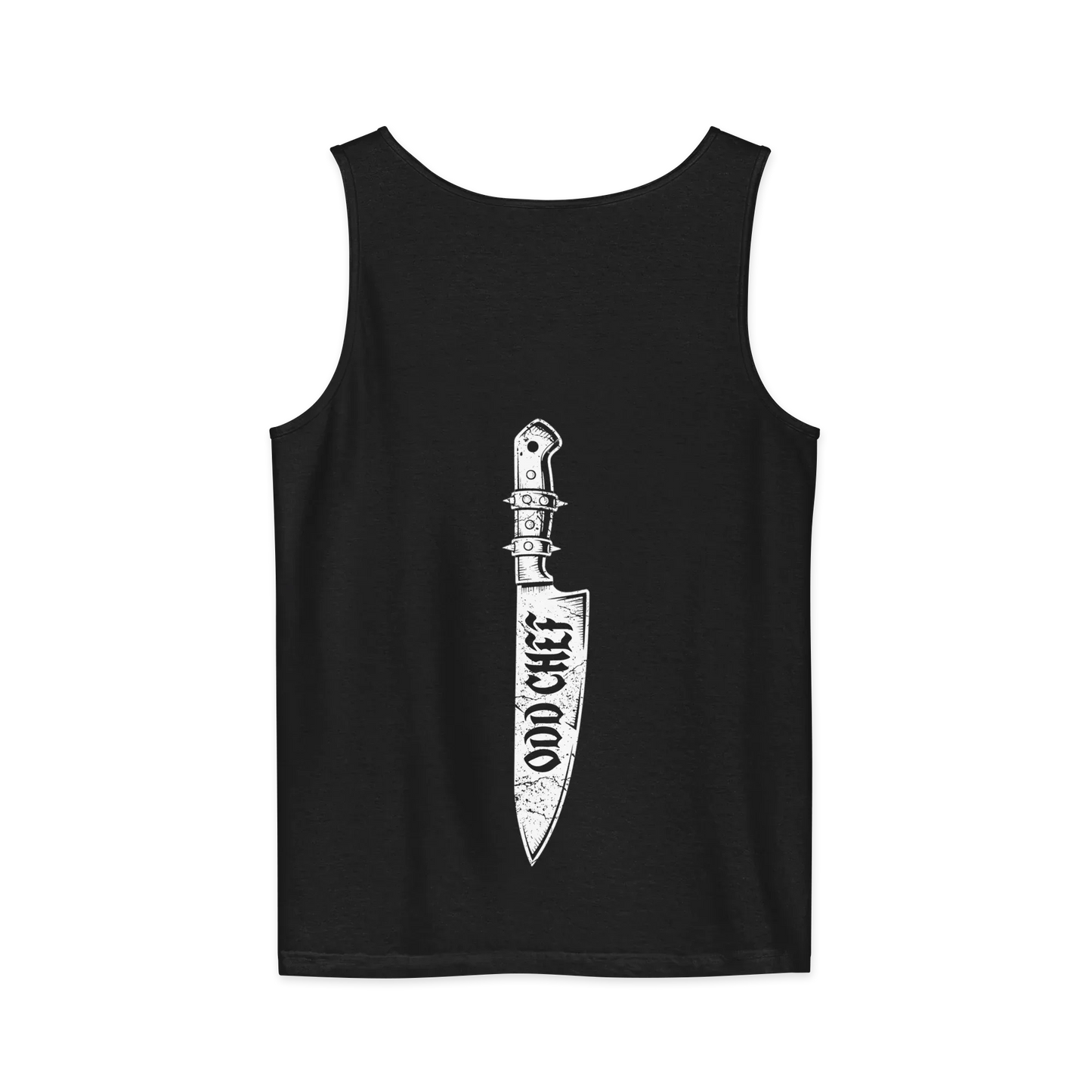 Odd Chef Knife BACK PRINT Premium Unisex tank