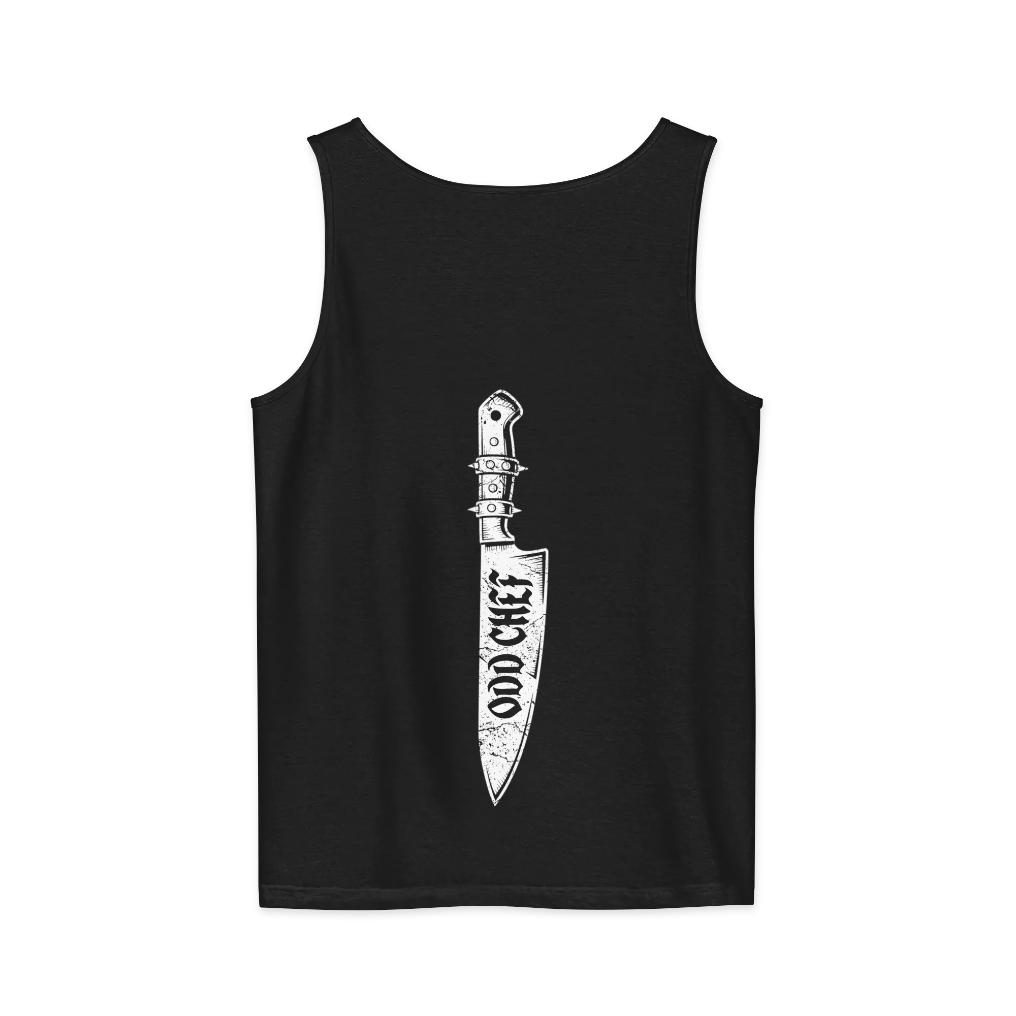 Odd Chef Knife BACK PRINT Premium Unisex tank