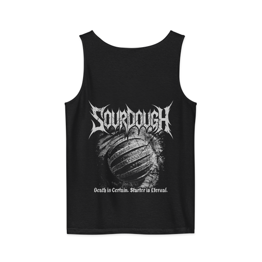 Sourdough Starter is Eternal BACK PRINT Premium Unisex tank