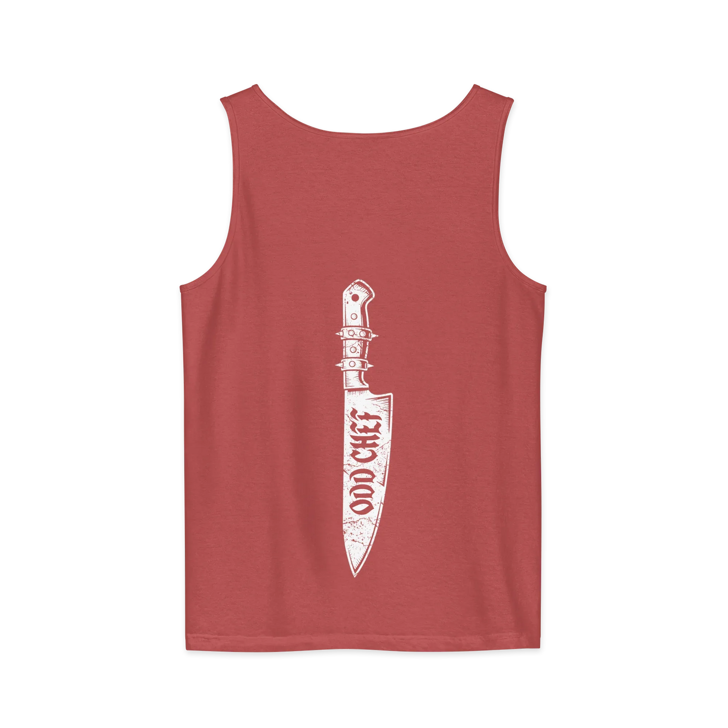 Odd Chef Knife BACK PRINT Premium Unisex tank