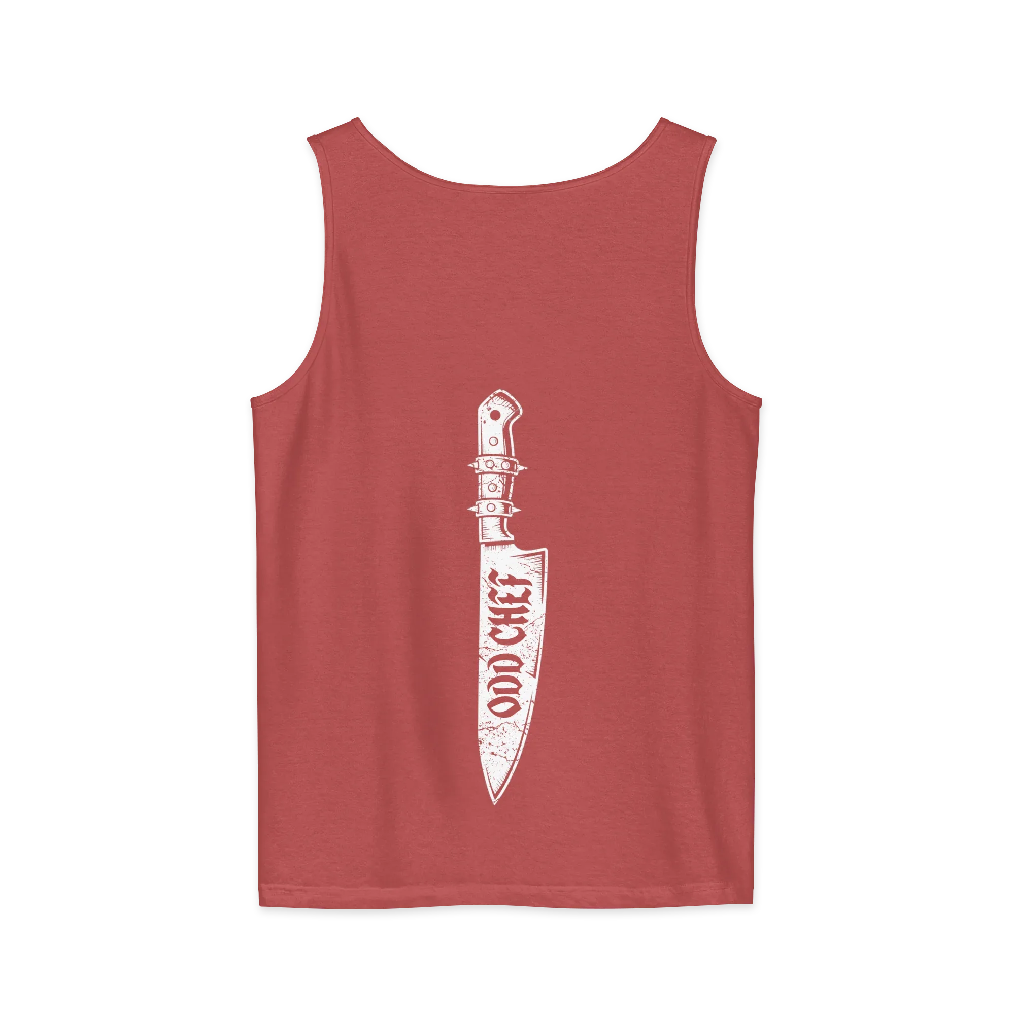 Odd Chef Knife BACK PRINT Premium Unisex tank
