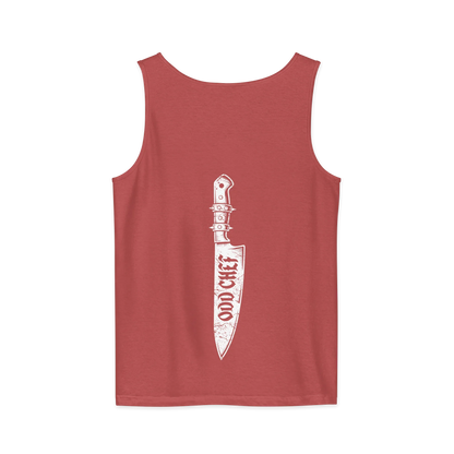Odd Chef Knife BACK PRINT Premium Unisex tank