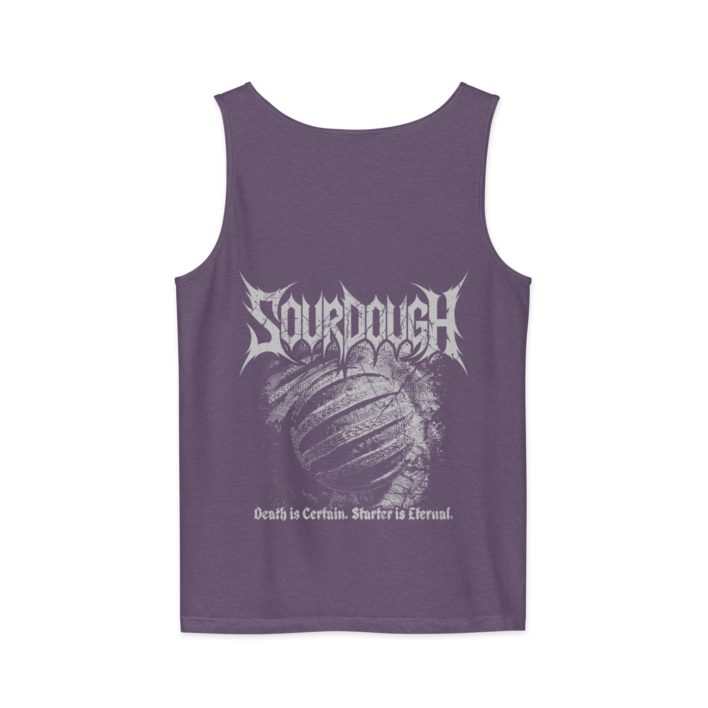 Sourdough Starter is Eternal BACK PRINT Premium Unisex tank