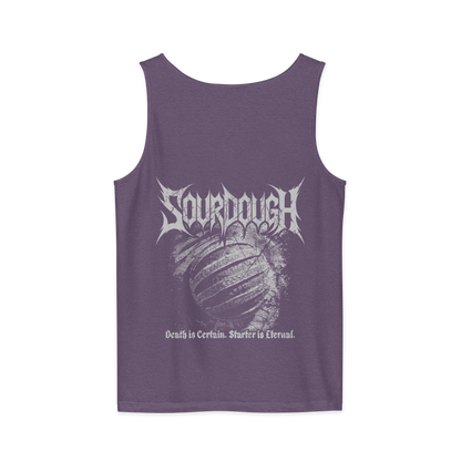 Sourdough Starter is Eternal BACK PRINT Premium Unisex tank