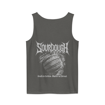 Sourdough Starter is Eternal BACK PRINT Premium Unisex tank