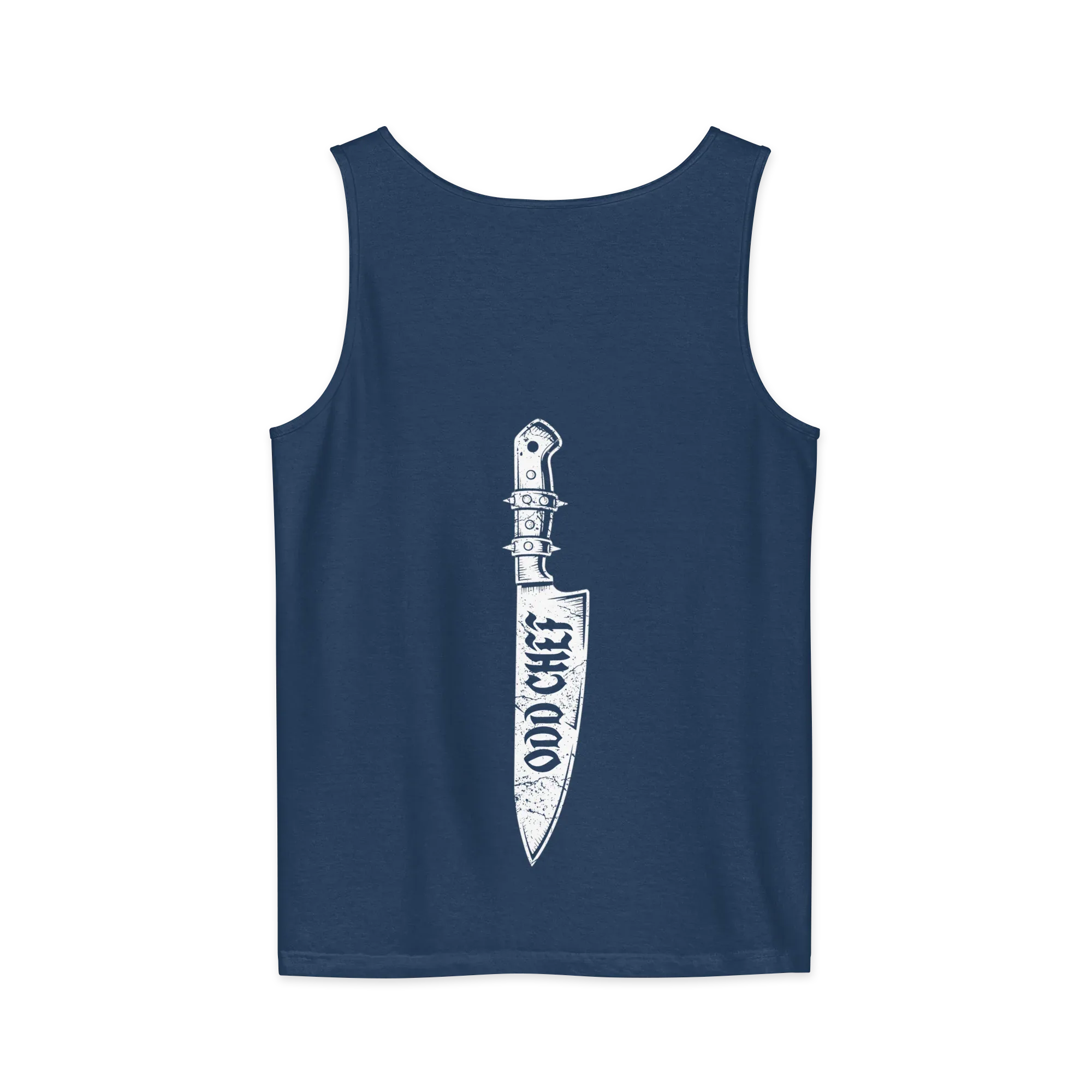 Odd Chef Knife BACK PRINT Premium Unisex tank