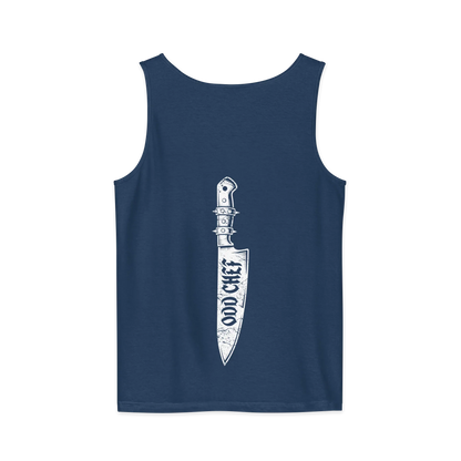 Odd Chef Knife BACK PRINT Premium Unisex tank