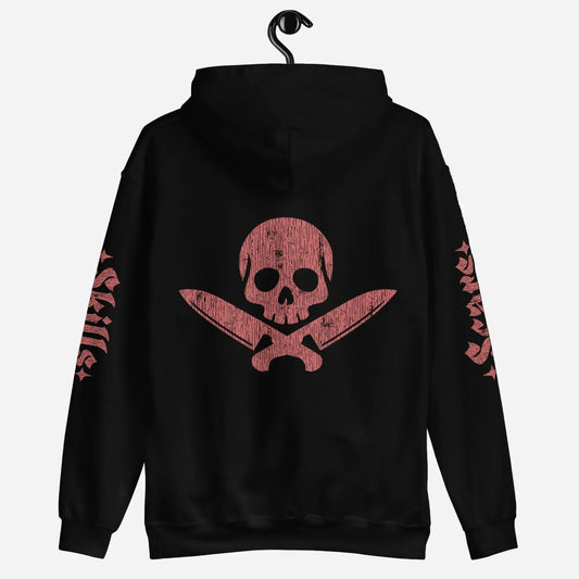 Official Edition Meat-Red Skull & Crossed Knives Unisex Hoodie - Odd Chef