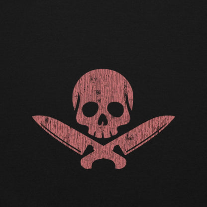 Official Edition Meat-Red Skull & Crossed Knives Unisex Hoodie - Odd Chef