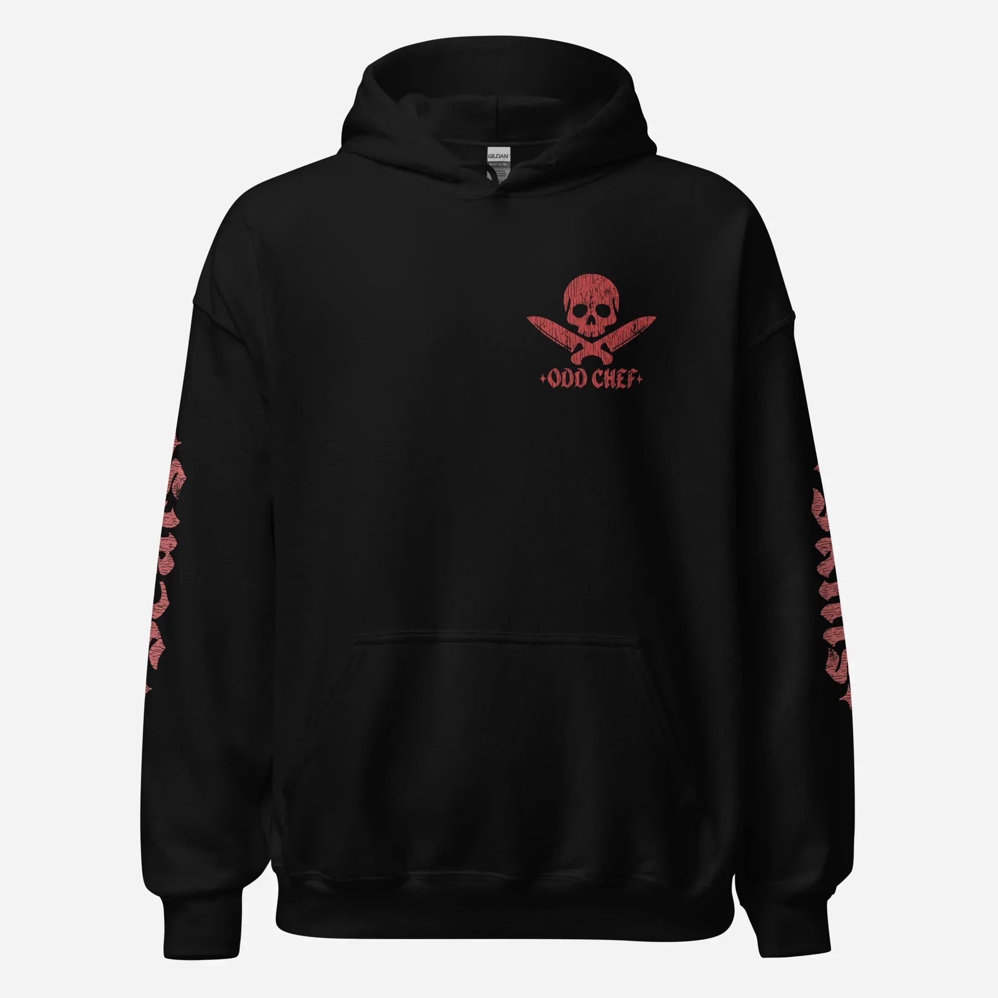 Official Edition Meat-Red Skull & Crossed Knives Unisex Hoodie - Odd Chef
