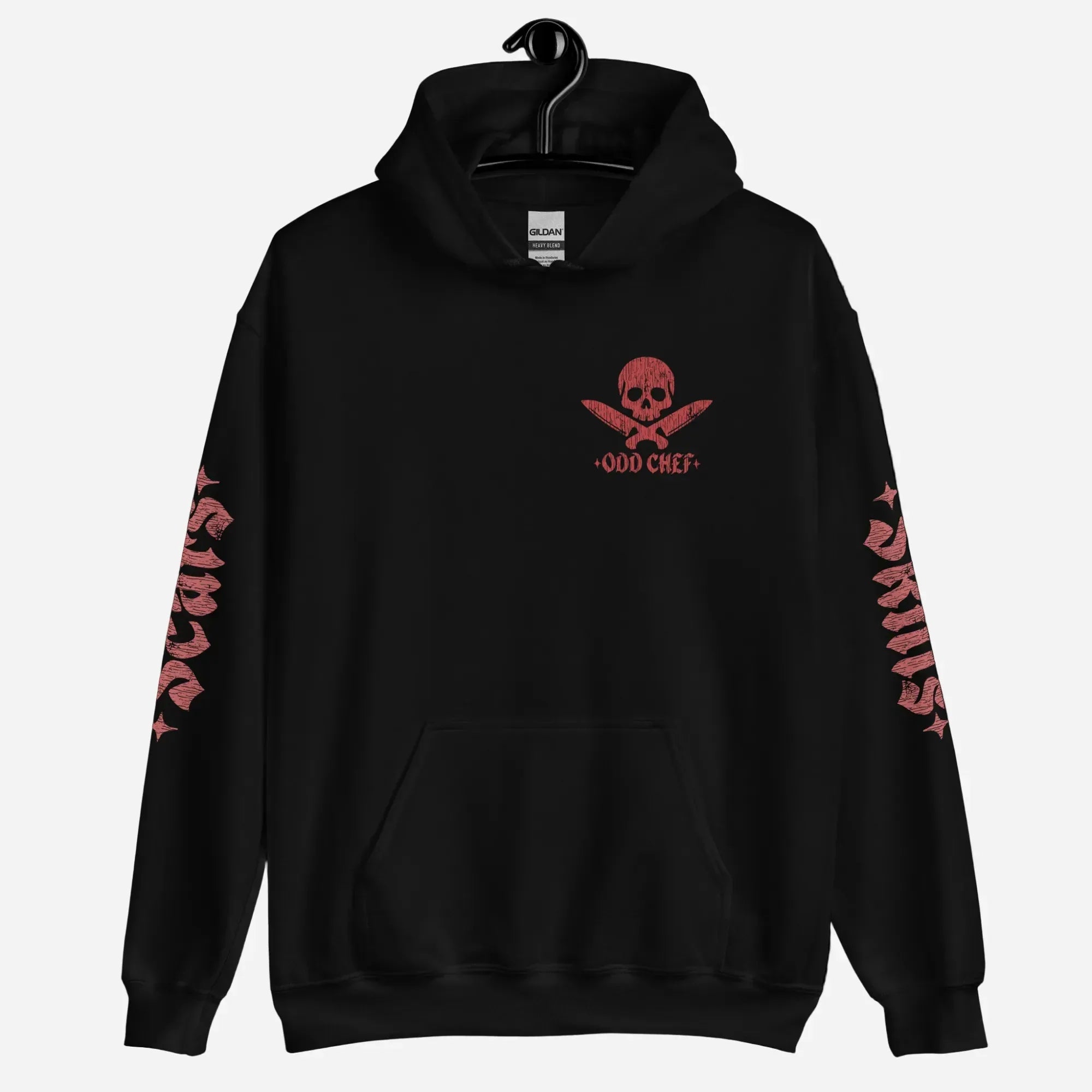 Official Edition Meat-Red Skull & Crossed Knives Unisex Hoodie - Odd Chef