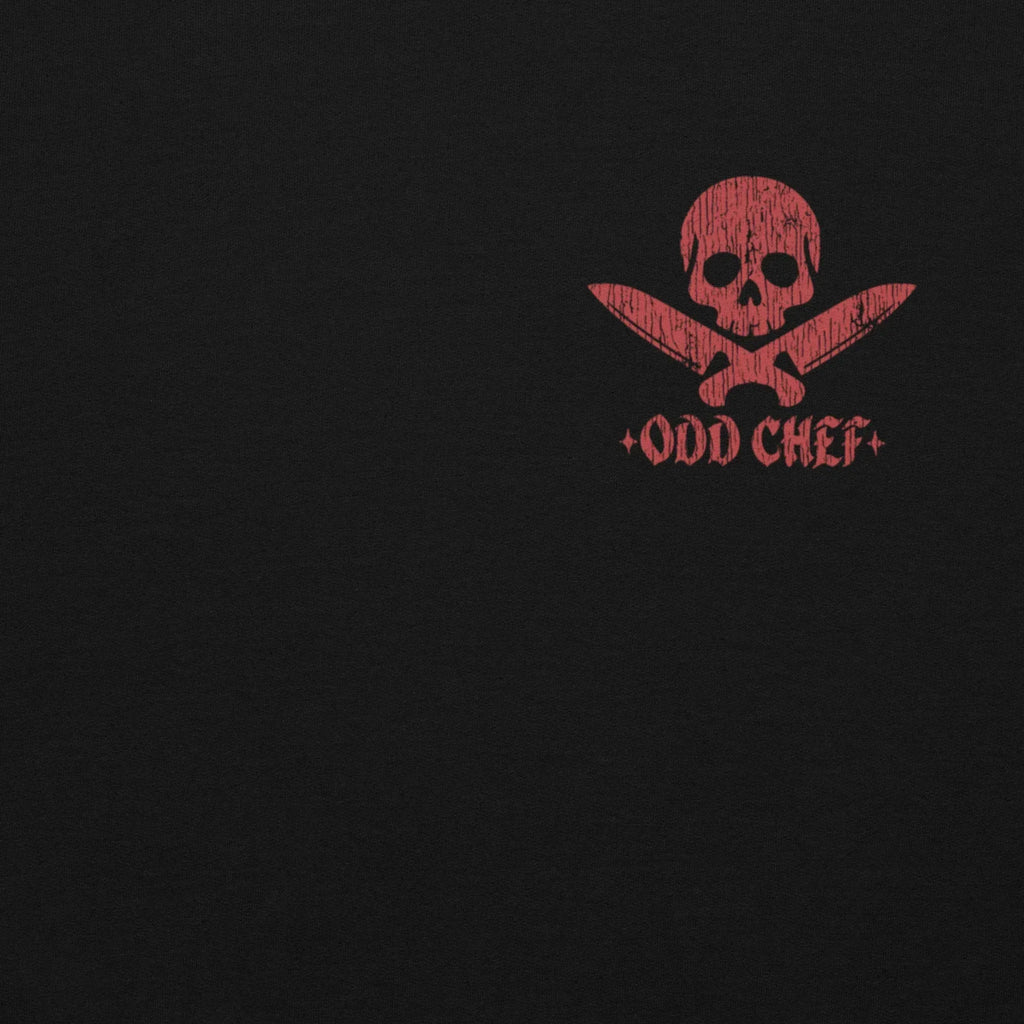 Official Edition Meat-Red Skull & Crossed Knives Unisex Hoodie - Odd Chef