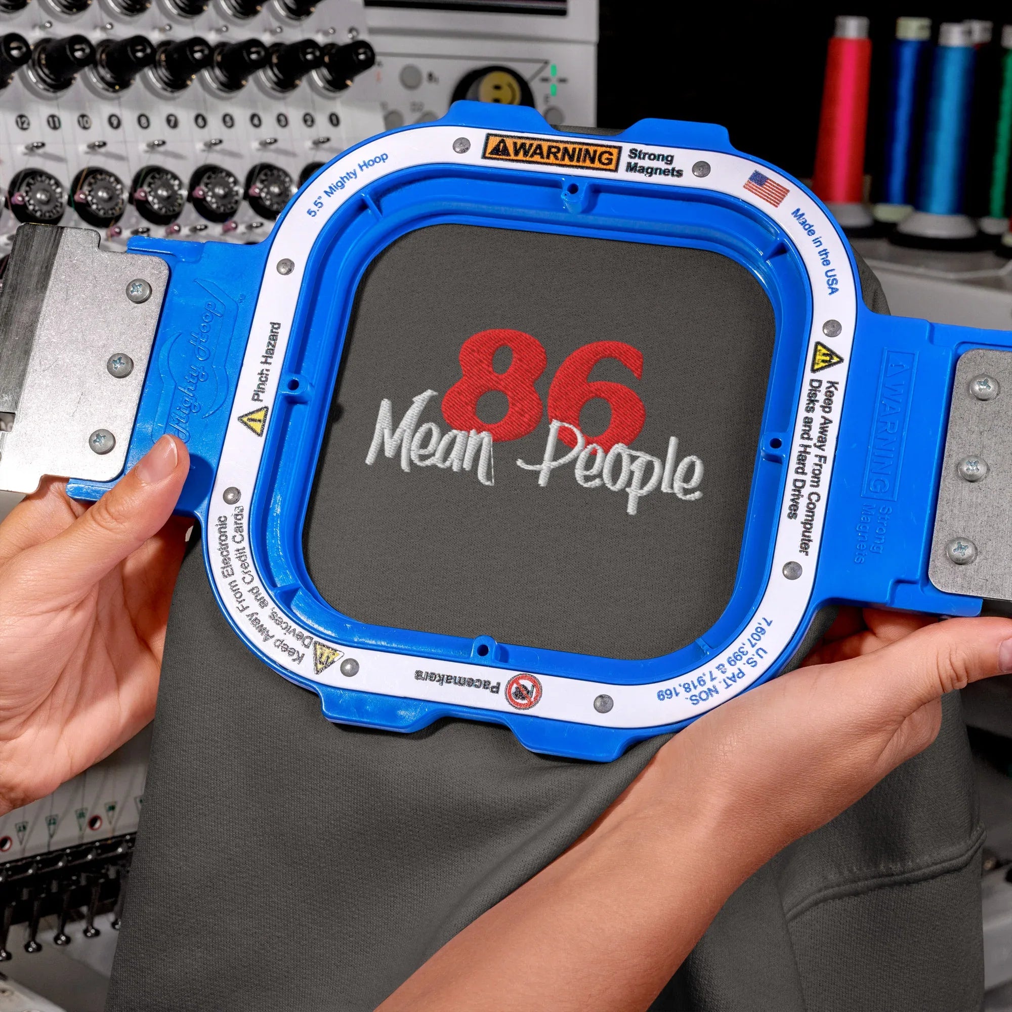 86 Mean People Embroidered Unisex Hoodie - Odd Chef