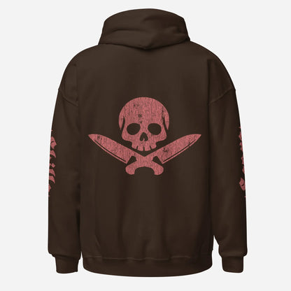 Official Edition Meat-Red Skull & Crossed Knives Unisex Hoodie - Odd Chef