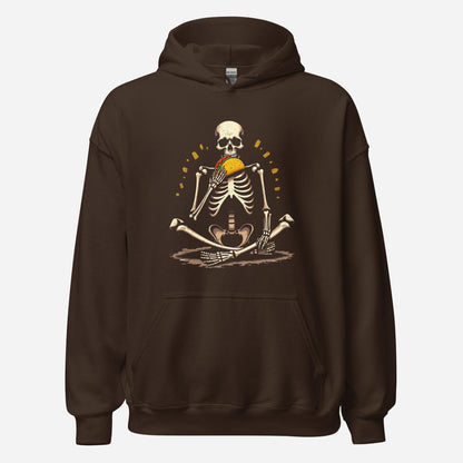 Skeleton Eating Taco Unisex Hoodie