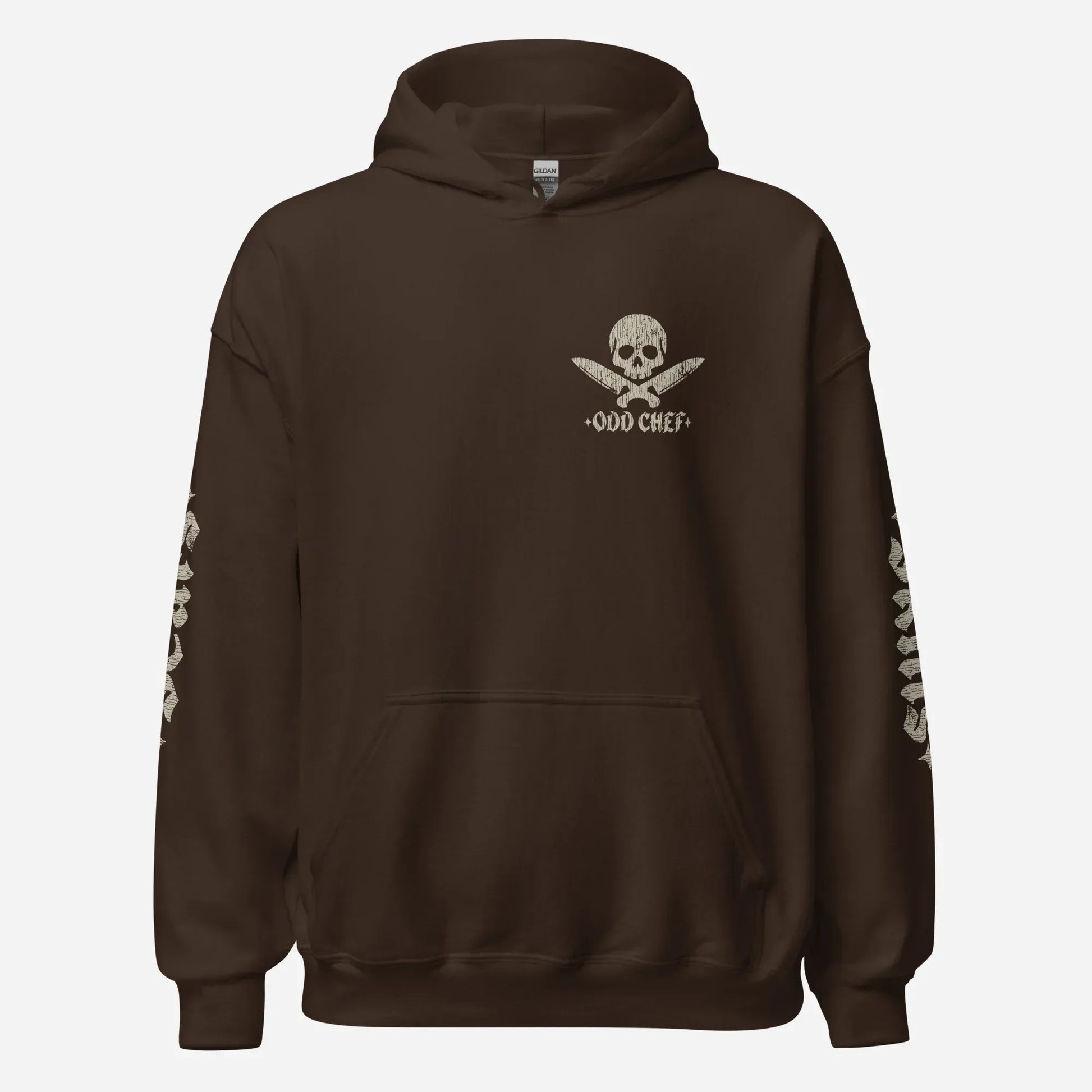 Official Edition Bone-White Skull & Crossed Knives Unisex Hoodie - Odd Chef
