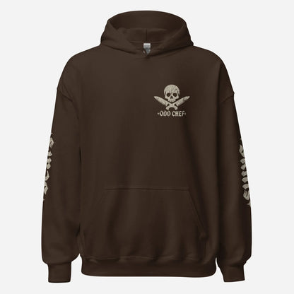 Official Edition Bone-White Skull & Crossed Knives Unisex Hoodie - Odd Chef