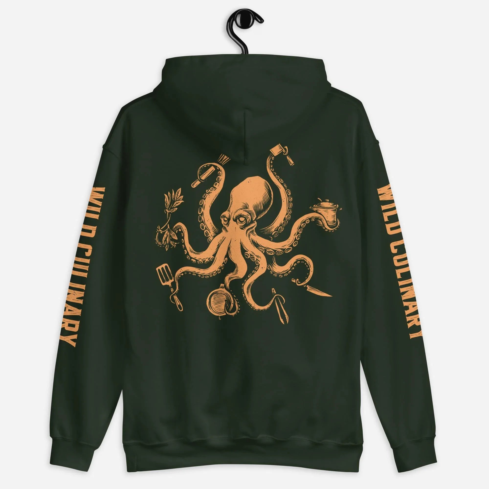 Official Edition Chef Octopus Orange Unisex Hoodie - Odd Chef