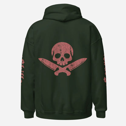 Official Edition Meat-Red Skull & Crossed Knives Unisex Hoodie - Odd Chef