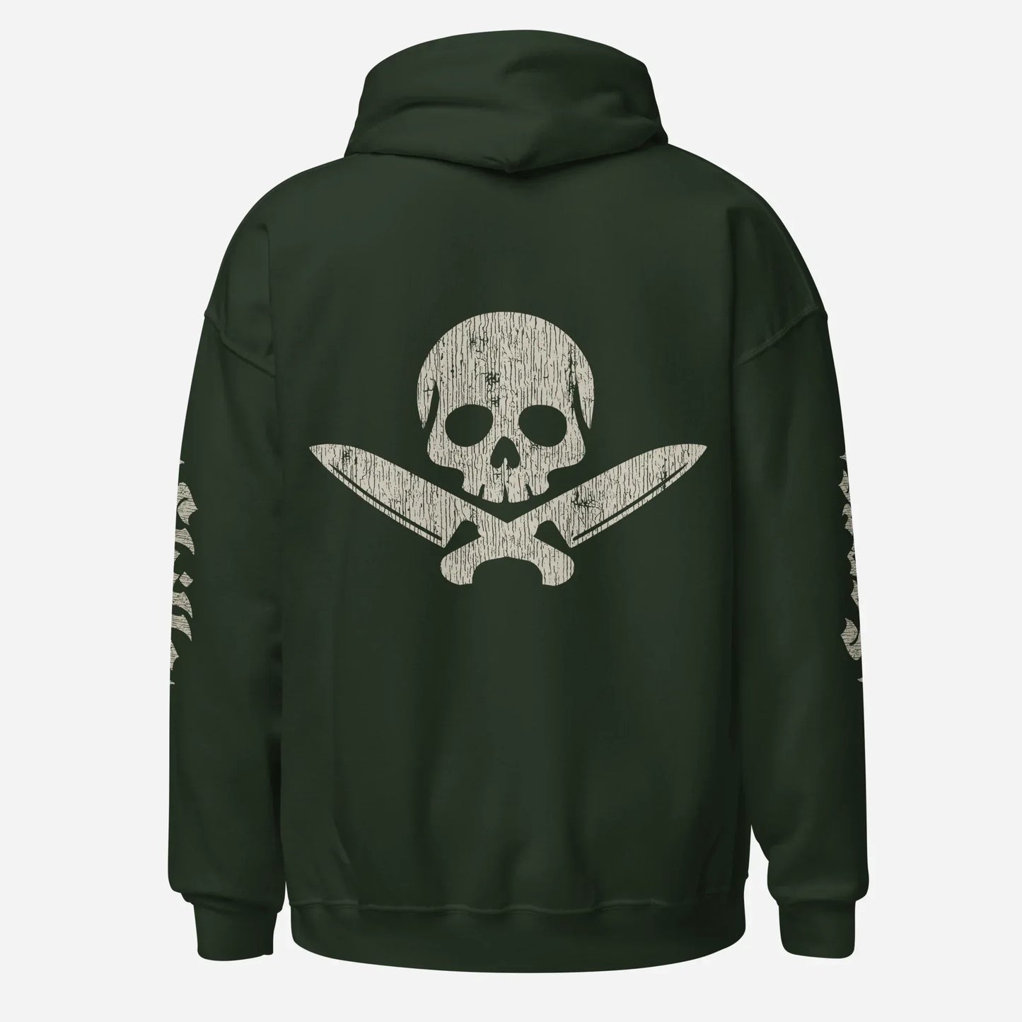 Official Edition Bone-White Skull & Crossed Knives Unisex Hoodie - Odd Chef