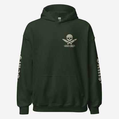 Official Edition Bone-White Skull & Crossed Knives Unisex Hoodie - Odd Chef
