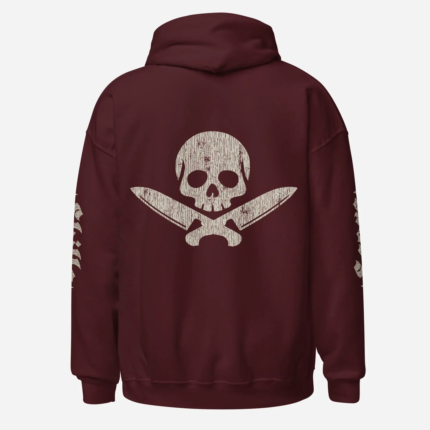 Official Edition Bone-White Skull & Crossed Knives Unisex Hoodie - Odd Chef