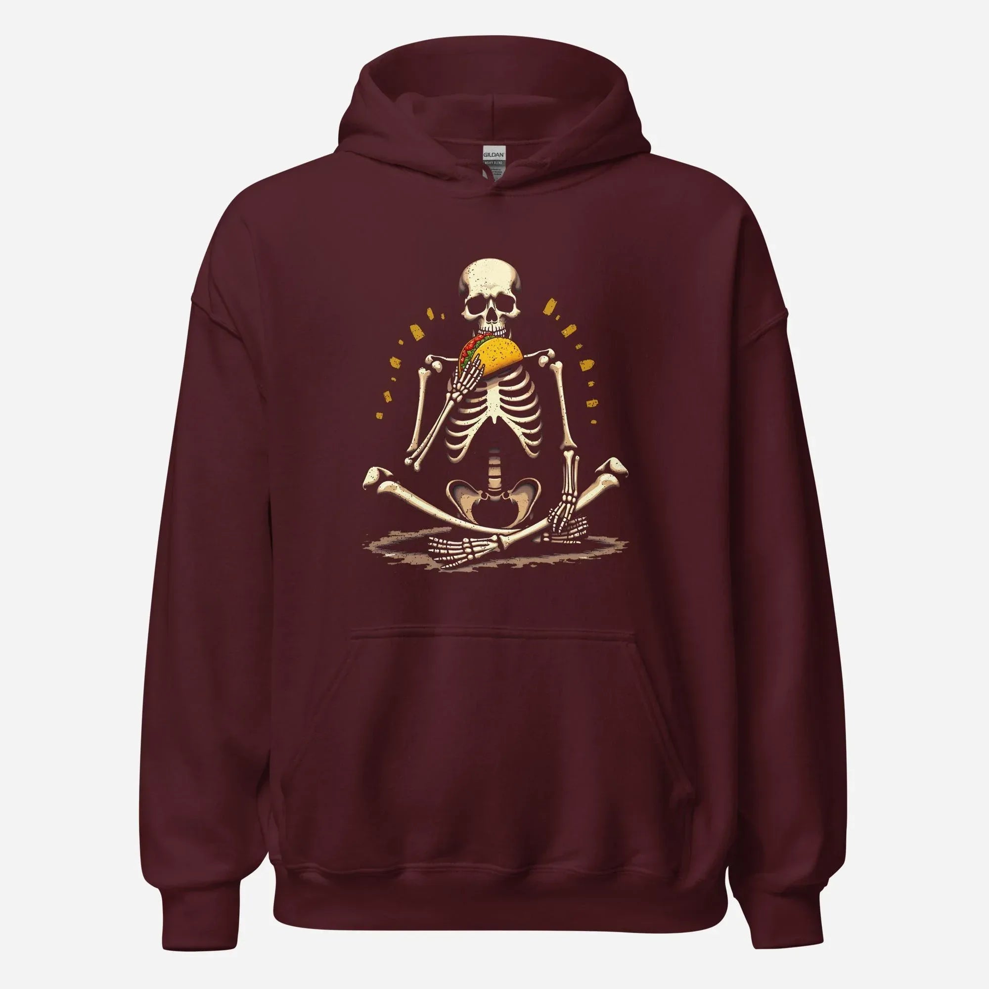 Skeleton Eating Taco Unisex Hoodie - Odd Chef