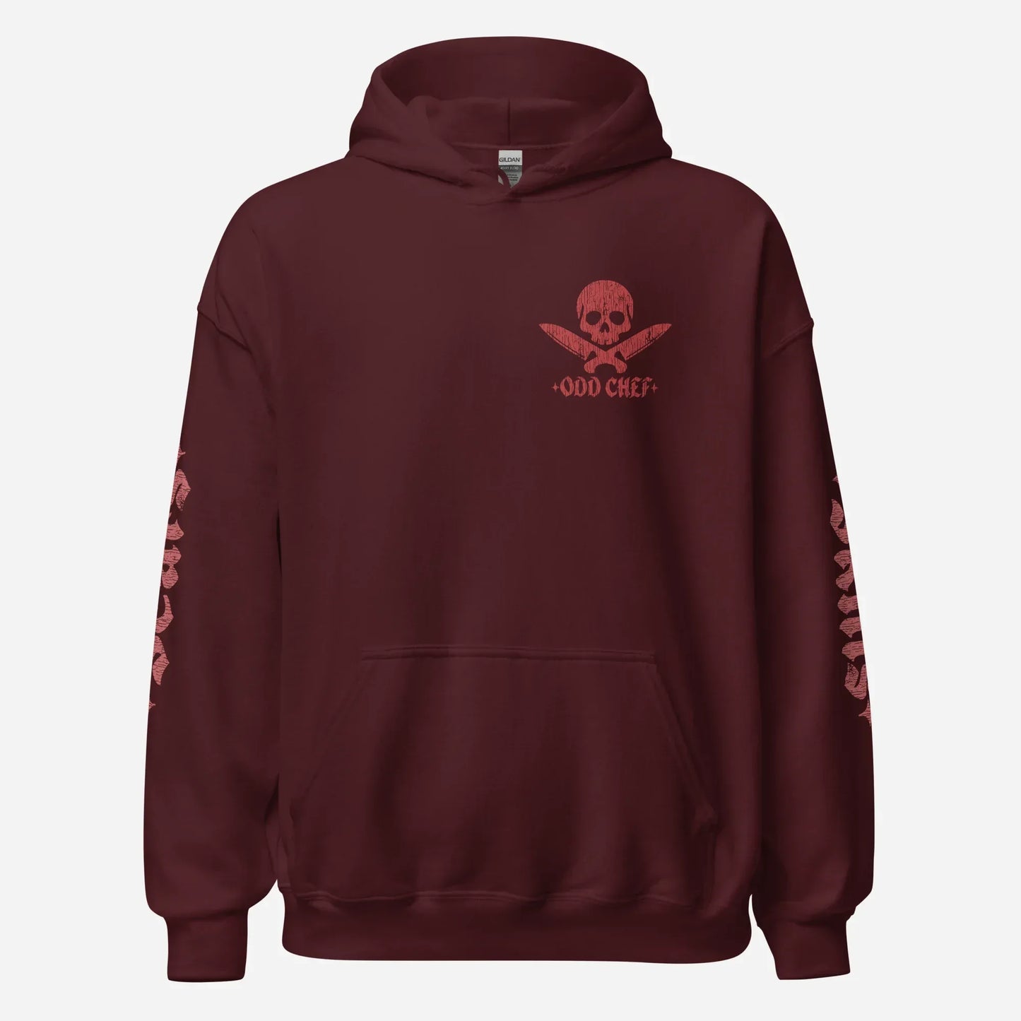 Official Edition Meat-Red Skull & Crossed Knives Unisex Hoodie - Odd Chef