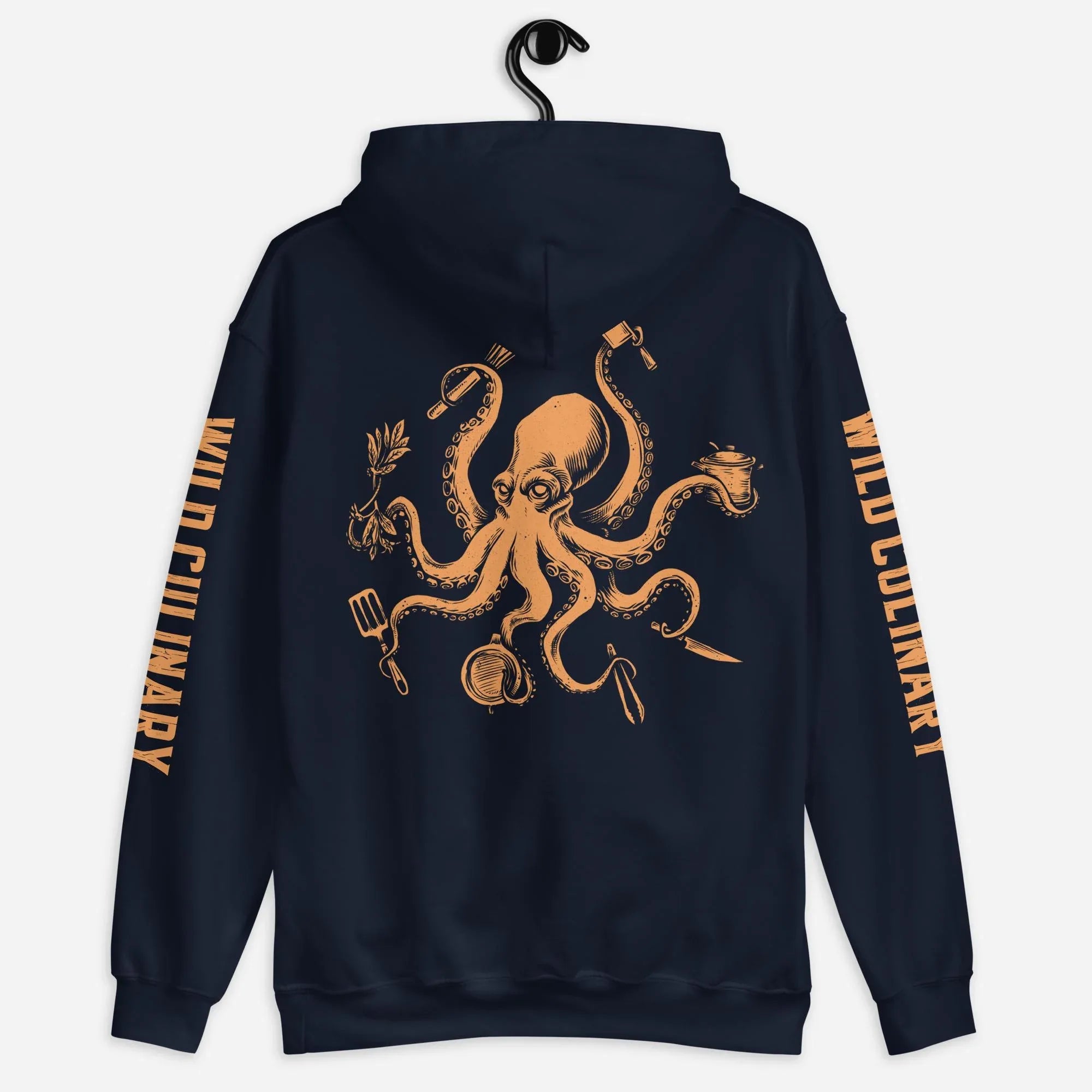 Official Edition Chef Octopus Orange Unisex Hoodie - Odd Chef
