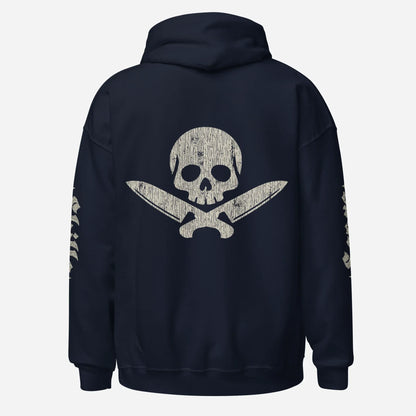 Official Edition Bone-White Skull & Crossed Knives Unisex Hoodie - Odd Chef