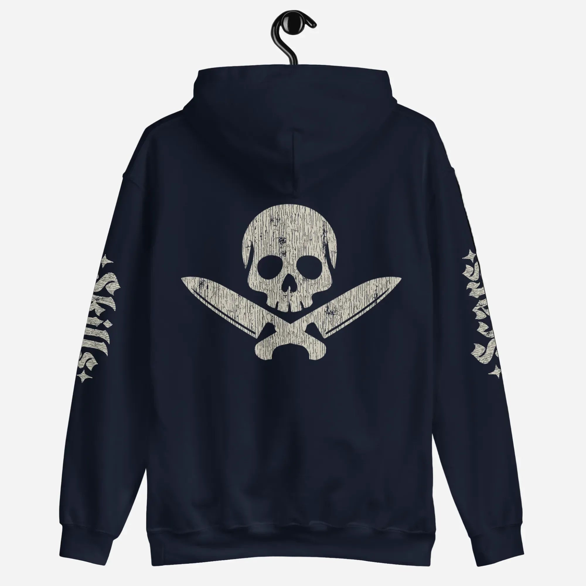 Official Edition Bone-White Skull & Crossed Knives Unisex Hoodie - Odd Chef
