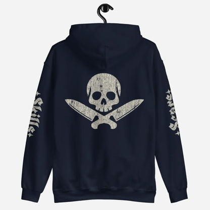 Official Edition Bone-White Skull & Crossed Knives Unisex Hoodie - Odd Chef