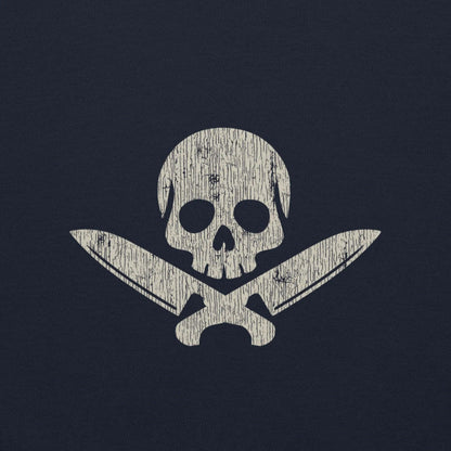 Official Edition Bone-White Skull & Crossed Knives Unisex Hoodie - Odd Chef